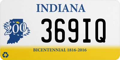 IN license plate 369IQ