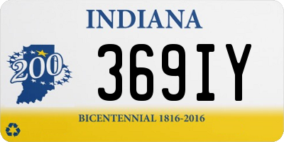 IN license plate 369IY