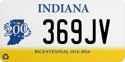 IN license plate 369JV