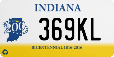 IN license plate 369KL