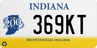 IN license plate 369KT