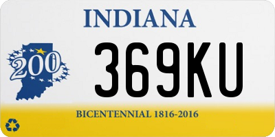 IN license plate 369KU