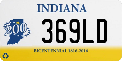 IN license plate 369LD