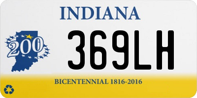 IN license plate 369LH