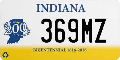 IN license plate 369MZ