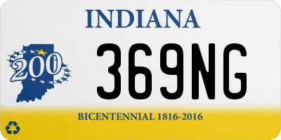 IN license plate 369NG