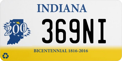 IN license plate 369NI