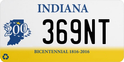 IN license plate 369NT