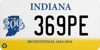 IN license plate 369PE