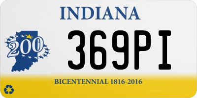 IN license plate 369PI