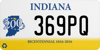 IN license plate 369PQ