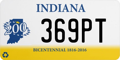 IN license plate 369PT