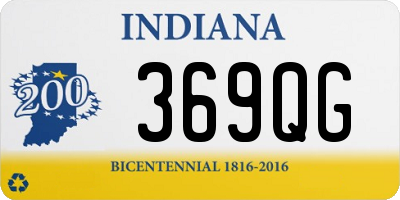 IN license plate 369QG