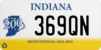 IN license plate 369QN