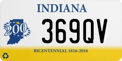 IN license plate 369QV