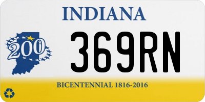 IN license plate 369RN