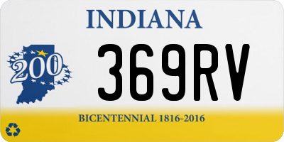 IN license plate 369RV