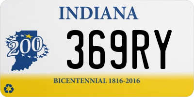 IN license plate 369RY