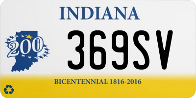 IN license plate 369SV