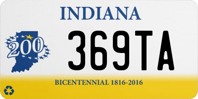 IN license plate 369TA