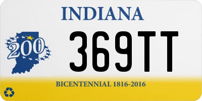 IN license plate 369TT