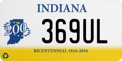 IN license plate 369UL