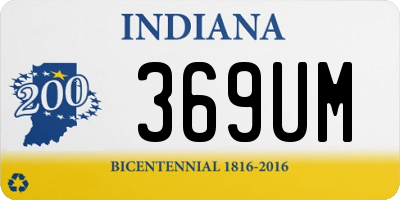 IN license plate 369UM