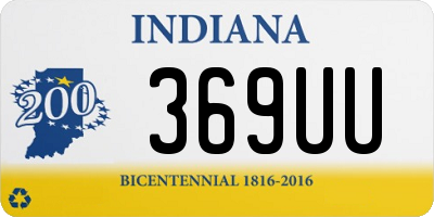 IN license plate 369UU