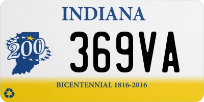 IN license plate 369VA