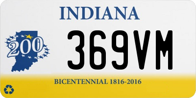 IN license plate 369VM