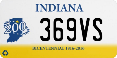 IN license plate 369VS