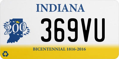 IN license plate 369VU