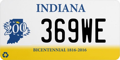 IN license plate 369WE