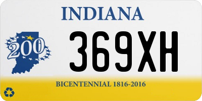 IN license plate 369XH