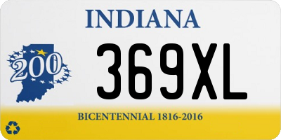 IN license plate 369XL