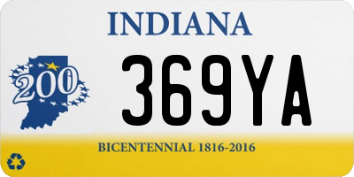 IN license plate 369YA