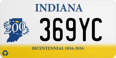 IN license plate 369YC