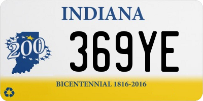 IN license plate 369YE