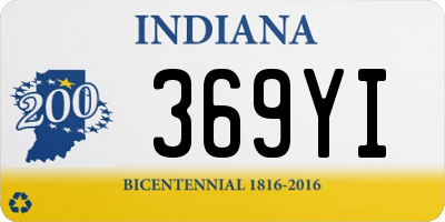 IN license plate 369YI