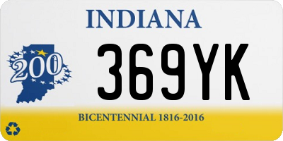 IN license plate 369YK