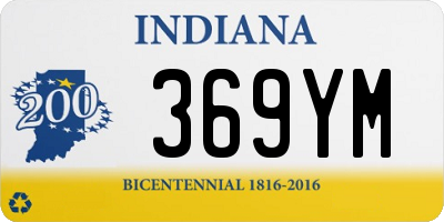 IN license plate 369YM