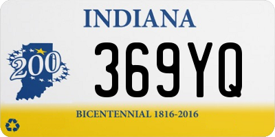 IN license plate 369YQ