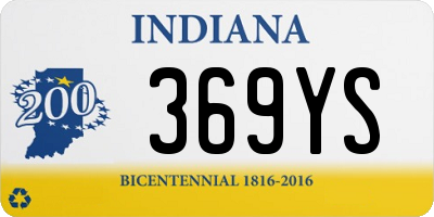 IN license plate 369YS