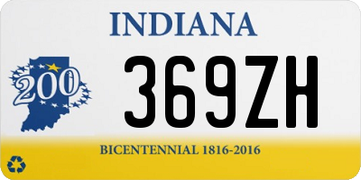 IN license plate 369ZH