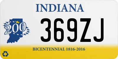 IN license plate 369ZJ