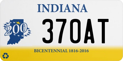 IN license plate 370AT