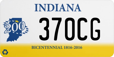 IN license plate 370CG