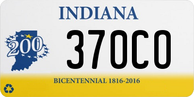 IN license plate 370CO