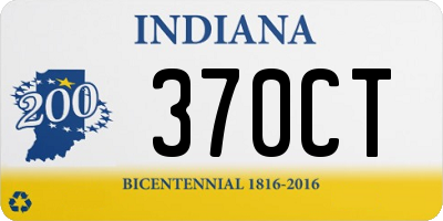 IN license plate 370CT