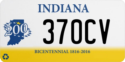 IN license plate 370CV